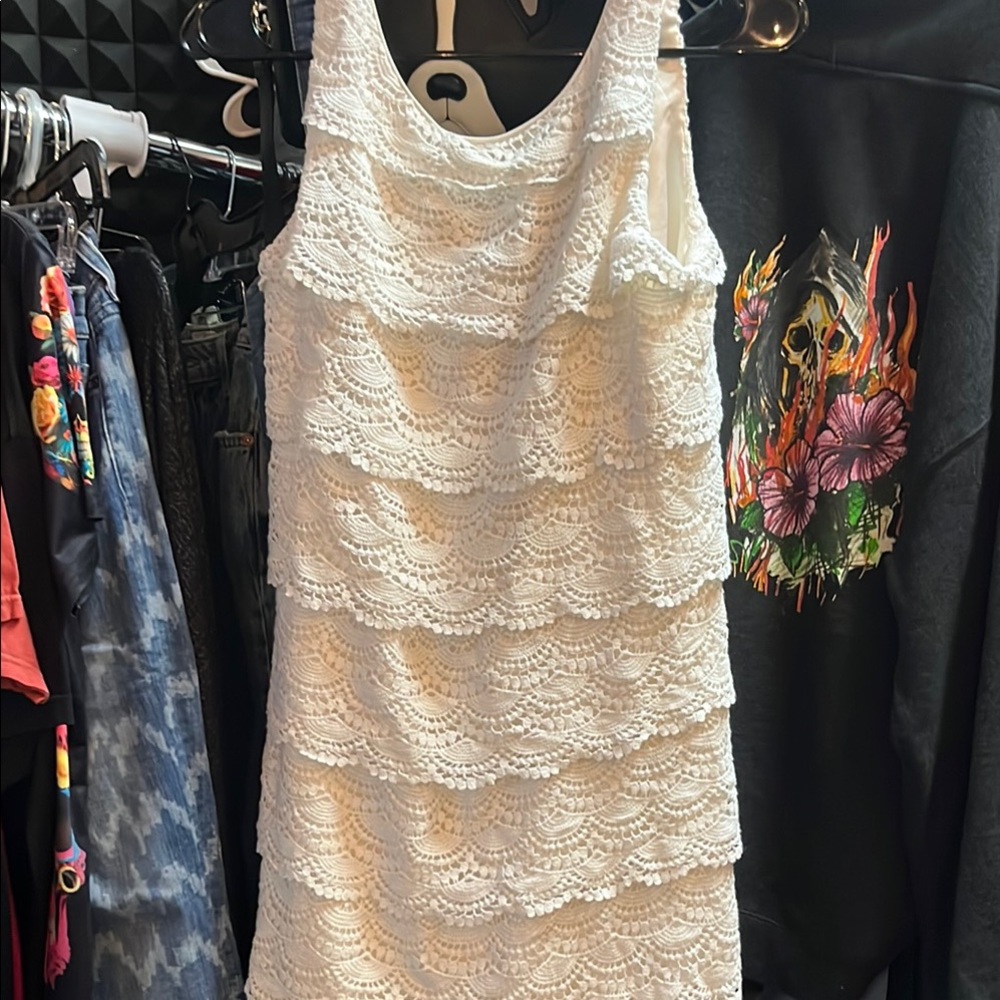 White House Black Market  Lace Mini Dress 4